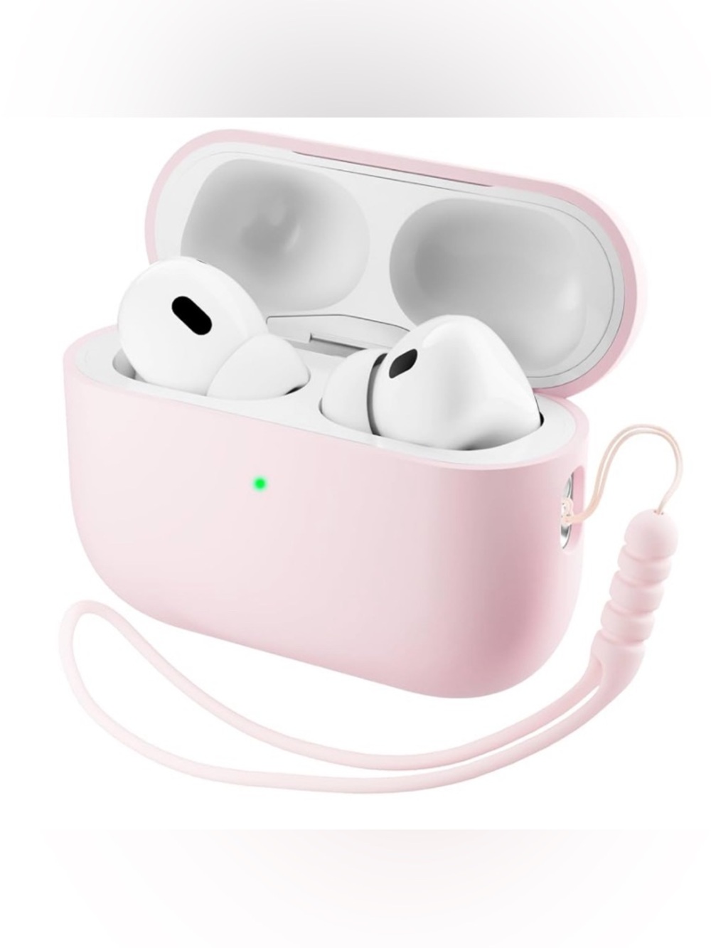 APPLE Wireless Earbuds, with charging case, box, and a silicone cover case 🌸